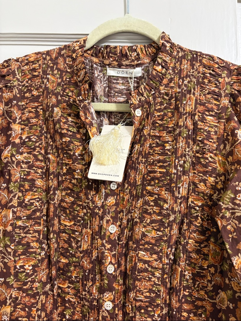 NWT DOEN Philana Dress - size M- Mulberry Vine Floral - Picture 2 of 7